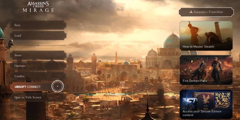 ubisoft connect option ac mirage pause