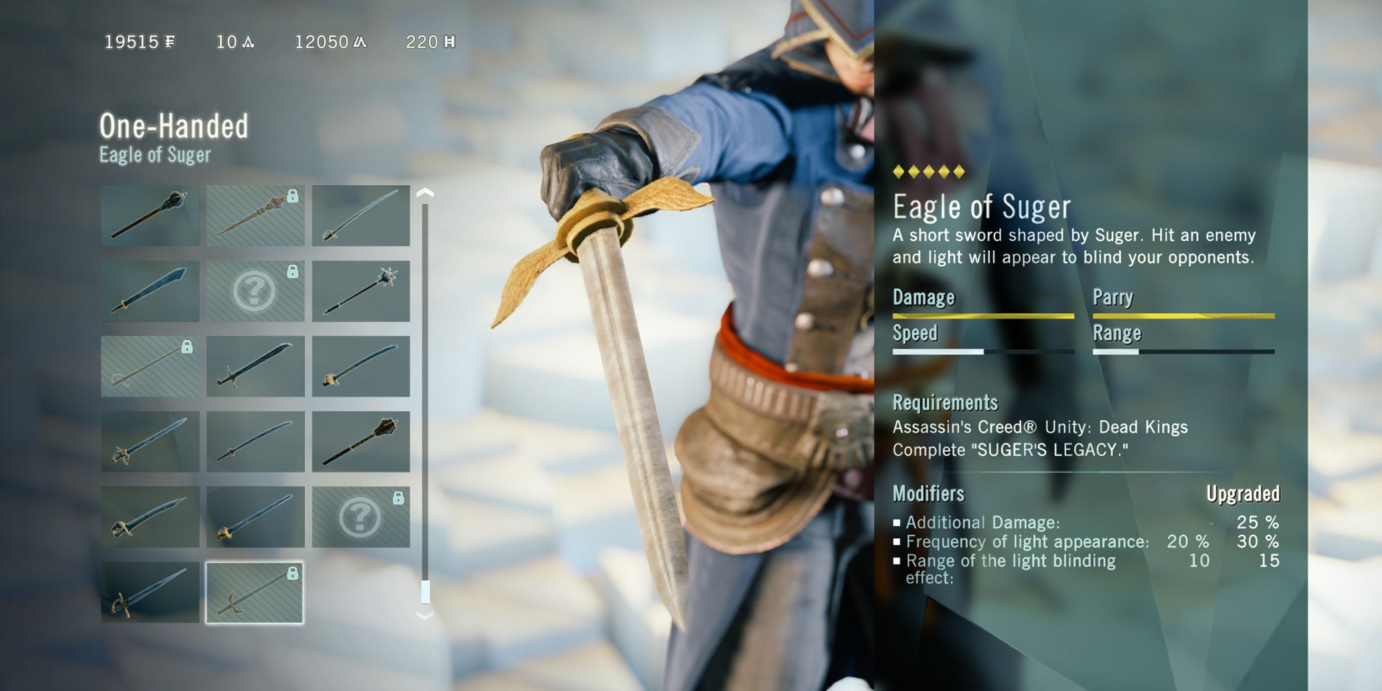 Assassin's Creed Unity Best Weapons Eagle of Suger