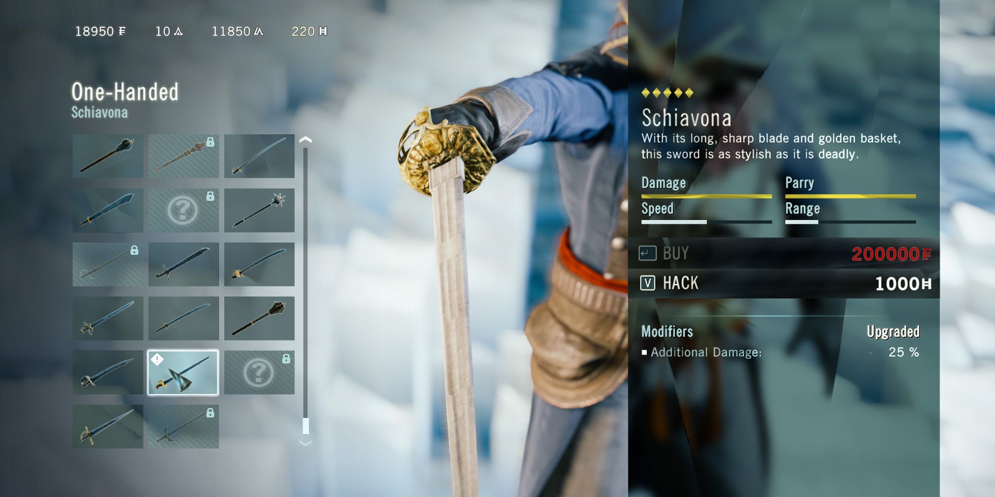Assassin's Creed Unity Best Weapons Schiavona