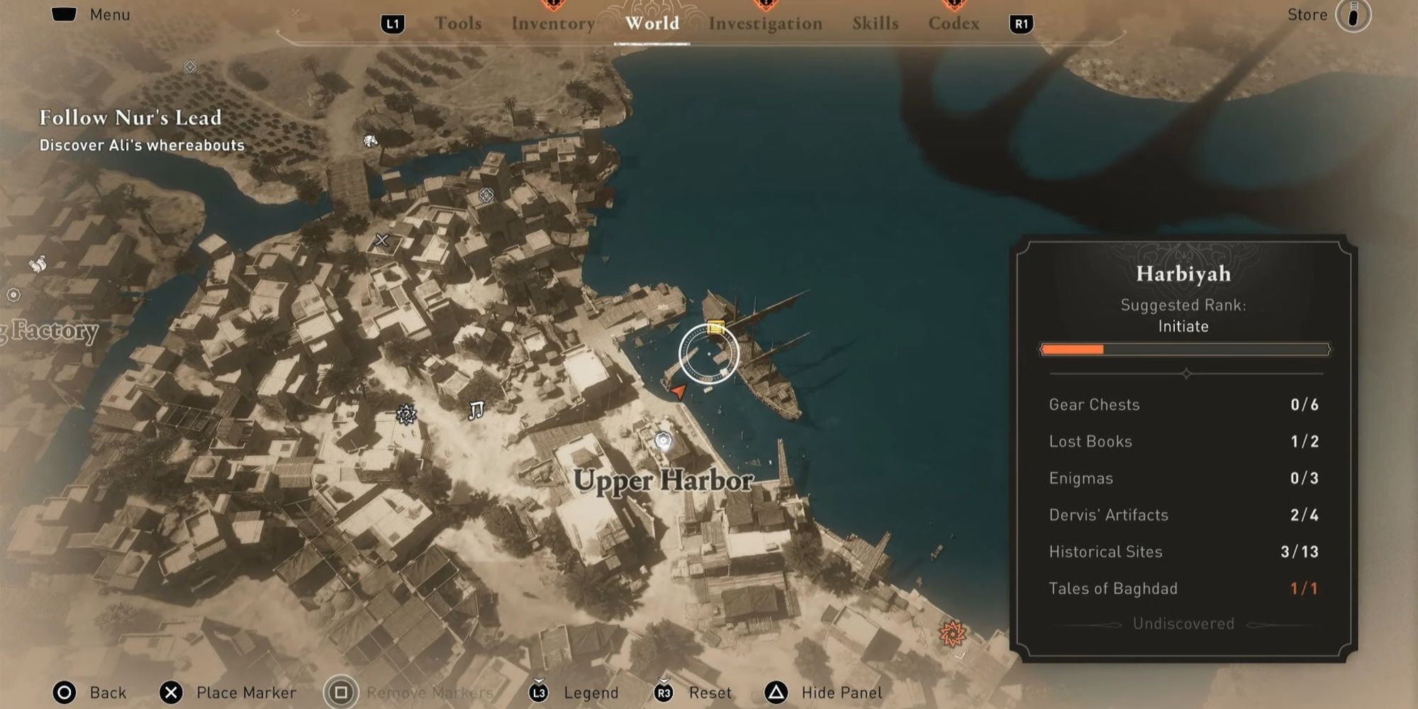 Assassin's Creed Mirage Upper Harbor Gear Chest Location