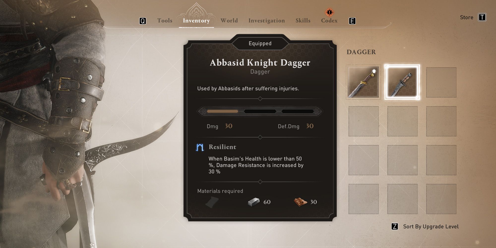 Assassins Creed Mirage Best Weapons Abbasid Knight Dagger