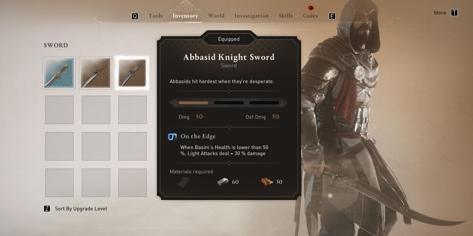 Assassins Creed Mirage Best Weapons Abbasid Knight Sword