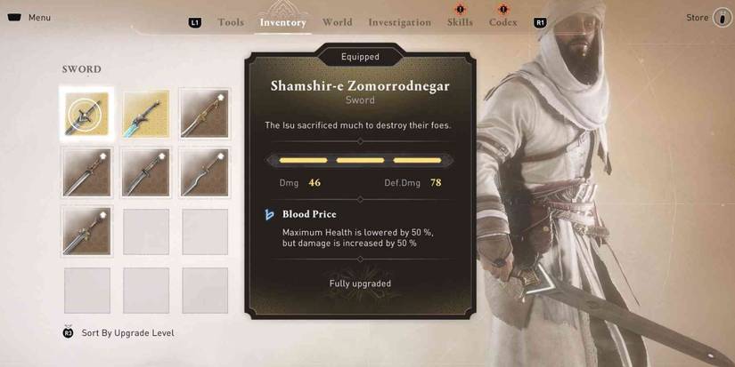 Assassins Creed Mirage Best Weapons Shamshir-e Zomorrodnegar