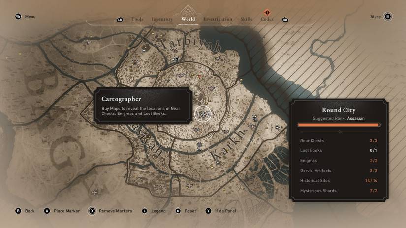 assassins creed mirage cartographer map