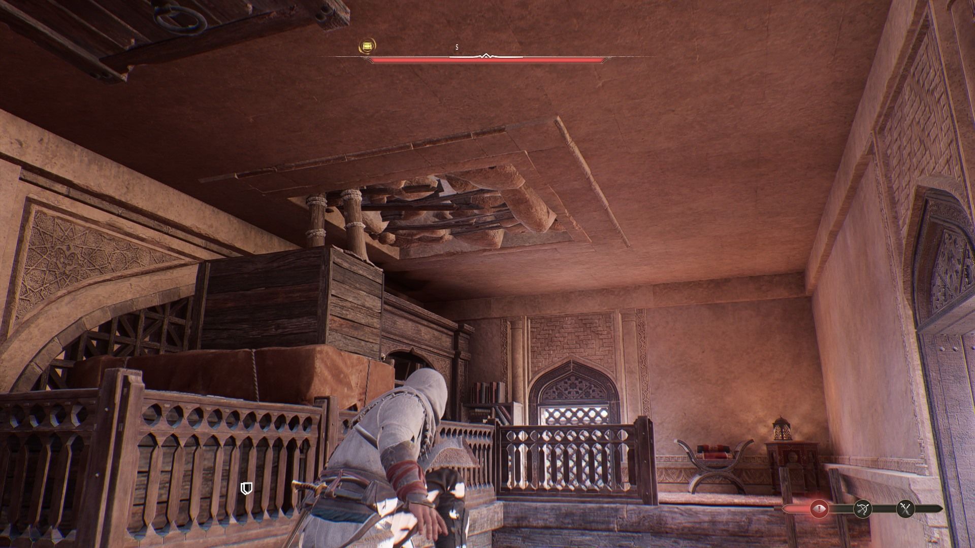 assassins creed mirage rental of files chest stone ceiling