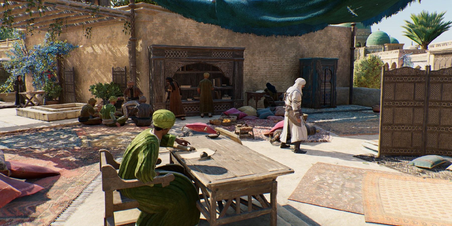 assassins creed mirage round city sites education system
