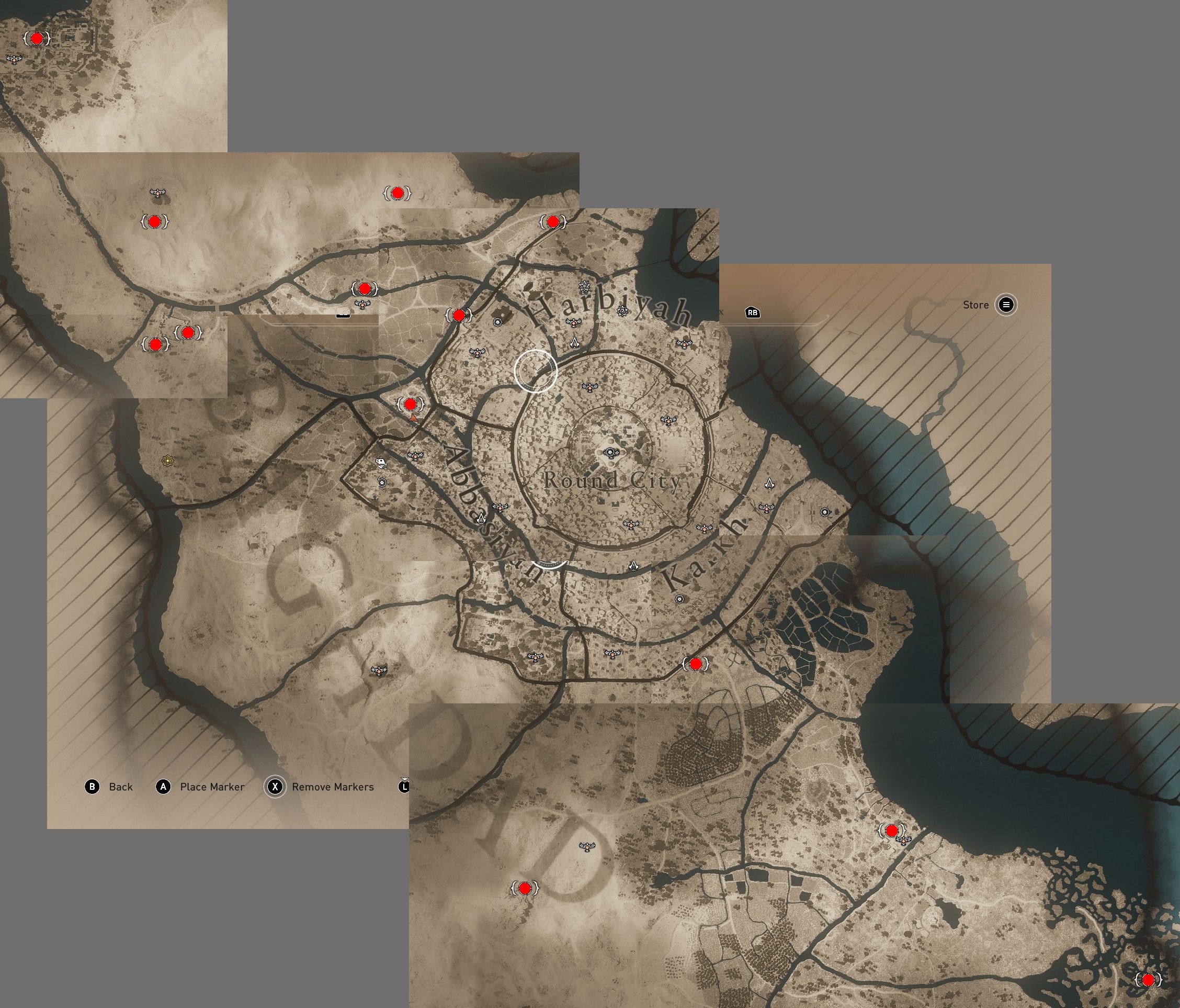 assassins creed mirage wilderness history map