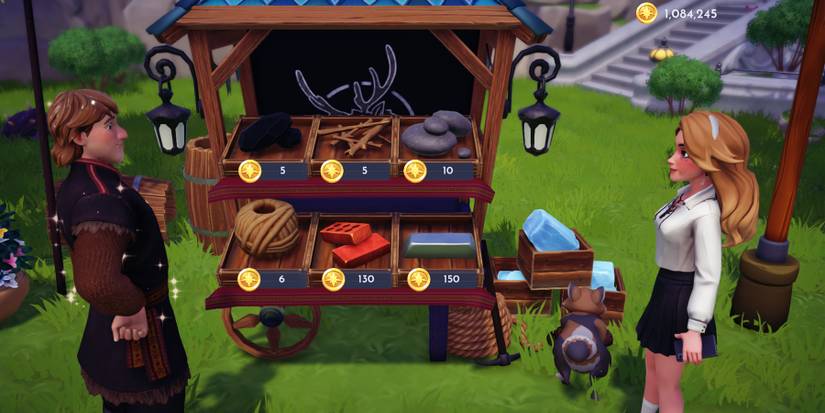 available materials at kristoff stall in disney dreamlight valley