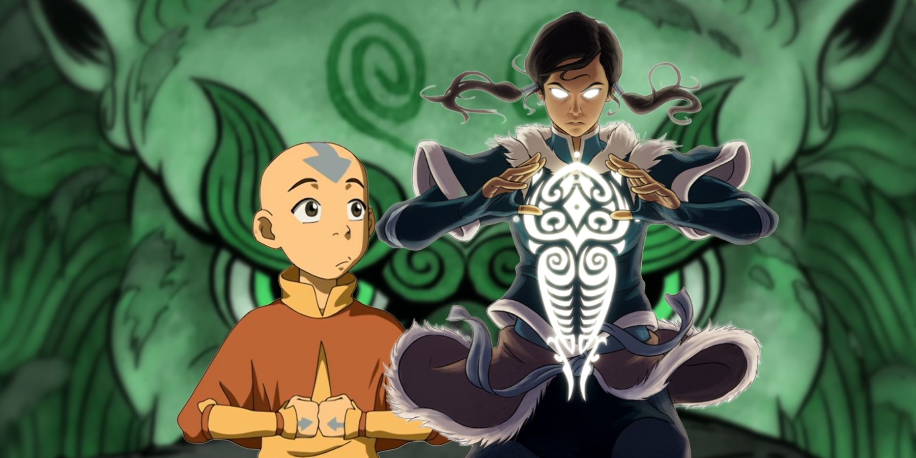 Avatars Aang and Koora