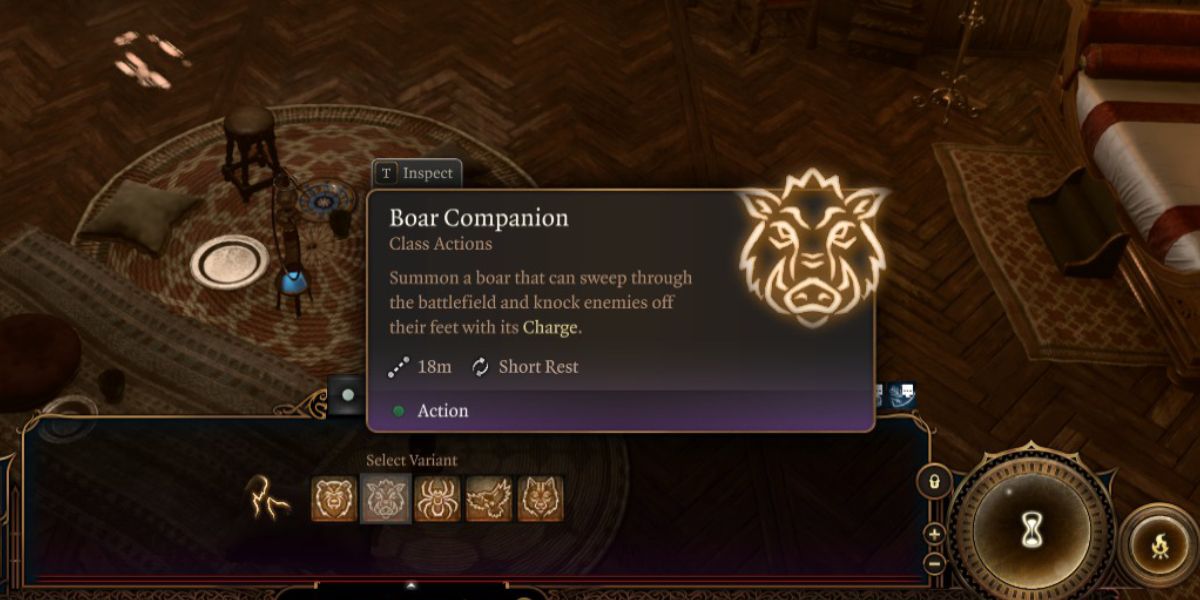 Baldur's Gate 3 Ranger Animal Companion Boar BG3