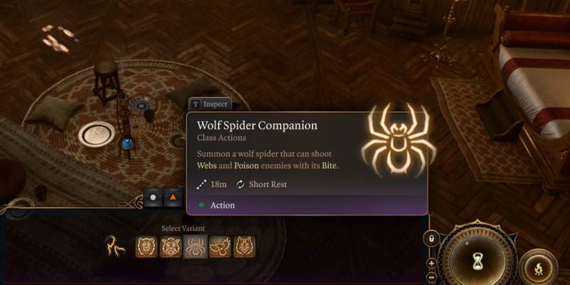 Baldur's Gate 3 Ranger Animal Companion Wolf Spider BG3
