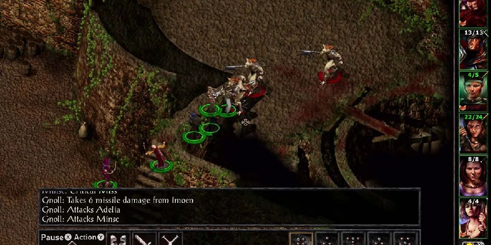 Baldur's Gate original screenshot combat