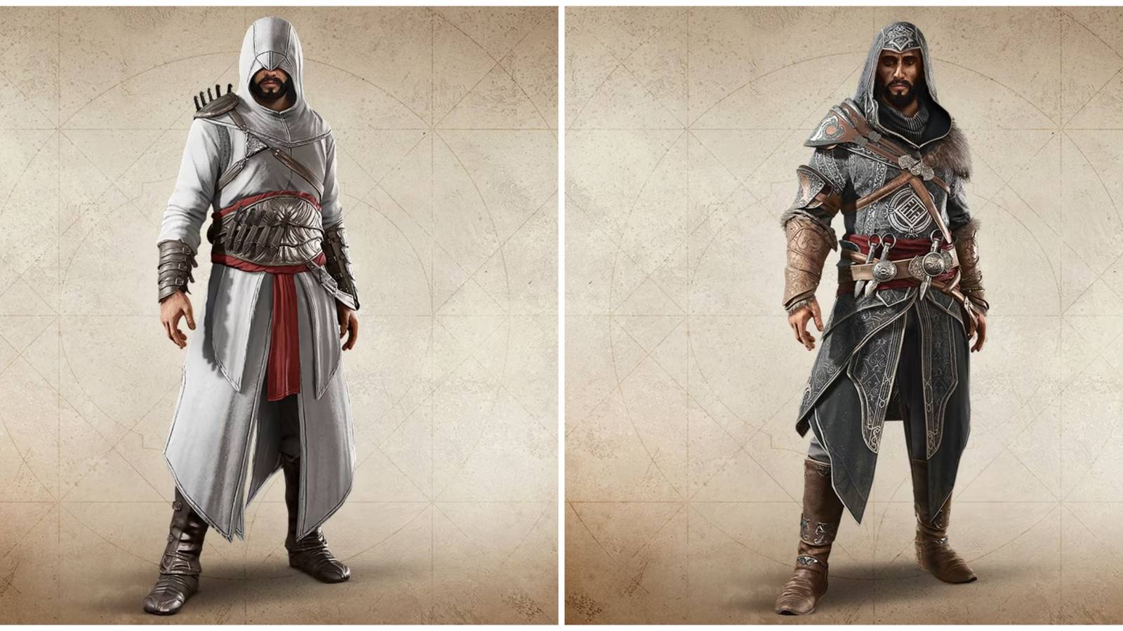 basim dressed up as altair and revelations ezio