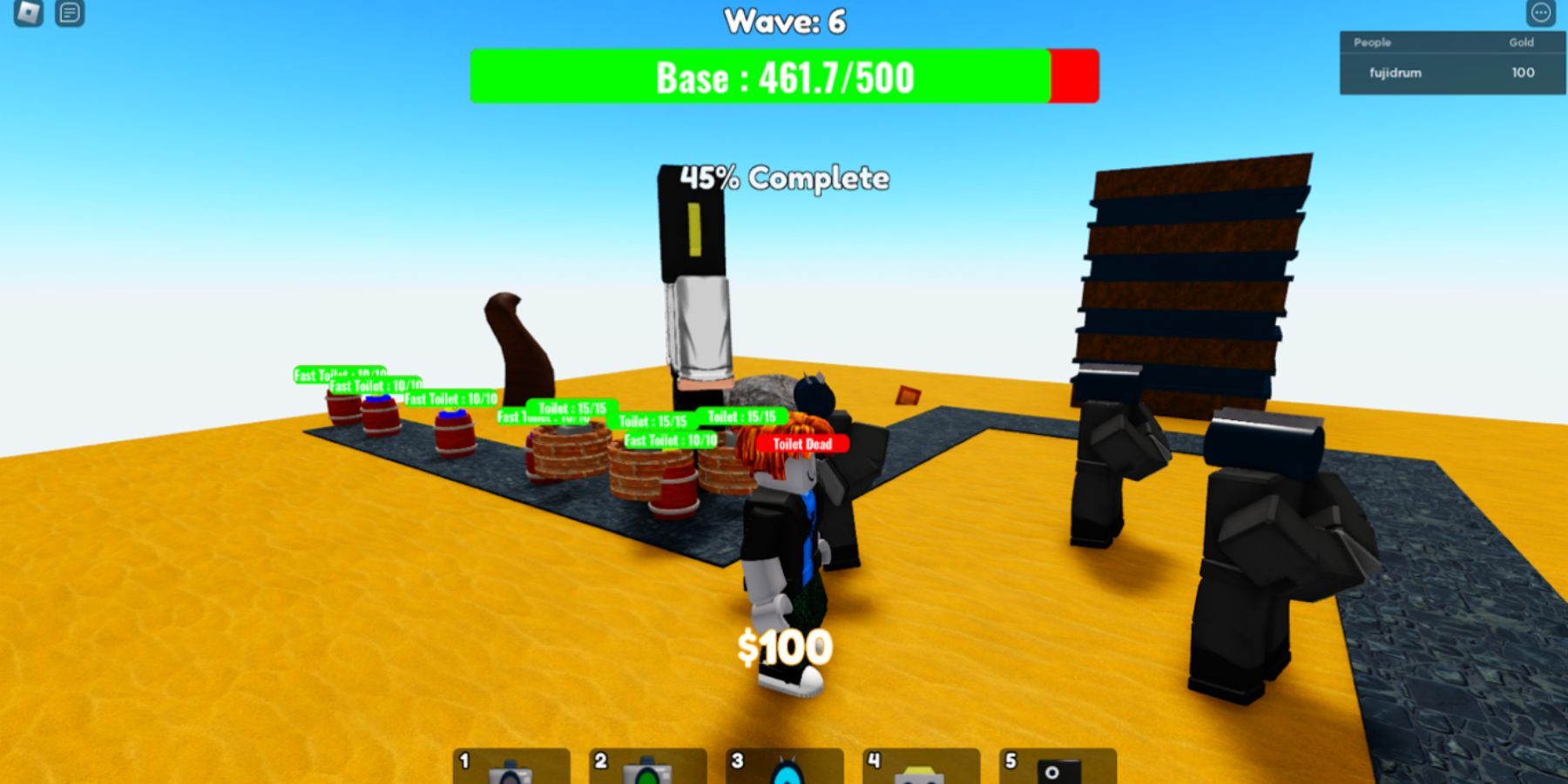 Roblox Bathroom Tower Defense X Codes 9901