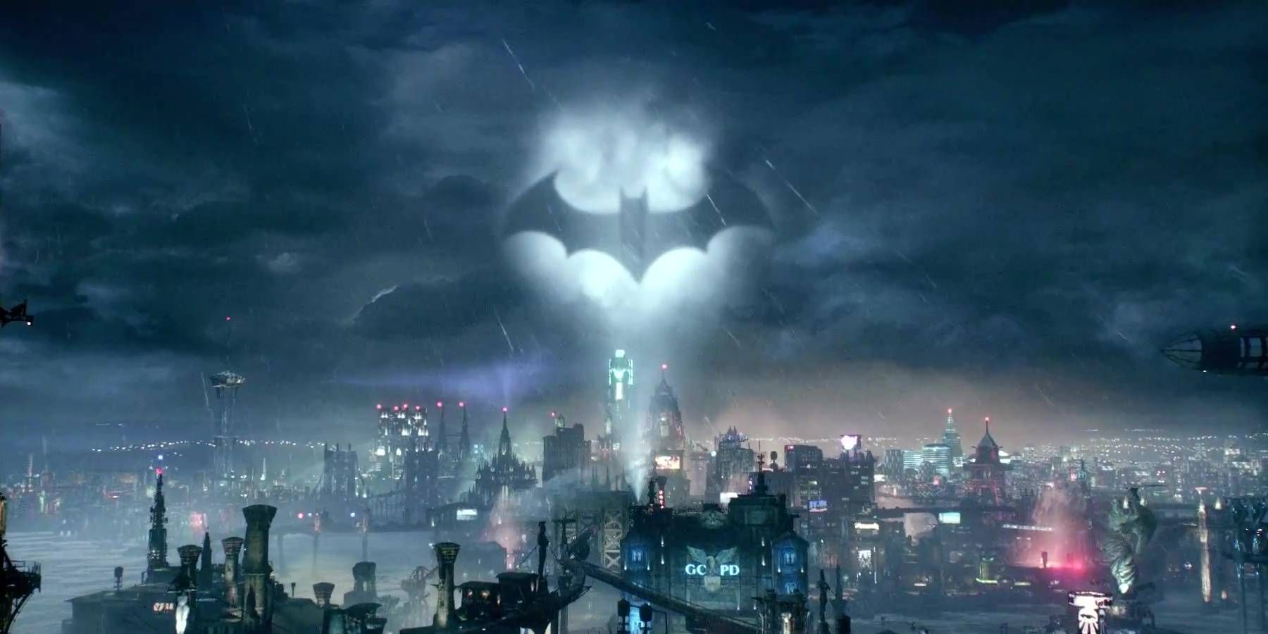 The Bat Signal from Batman: Arkham Knight