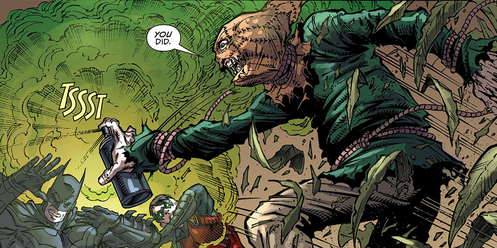 Batman Attacked By Scarecrow's Toxins