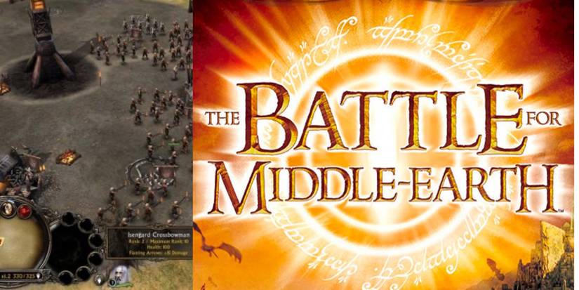 Screenshot and key cover art of BFME