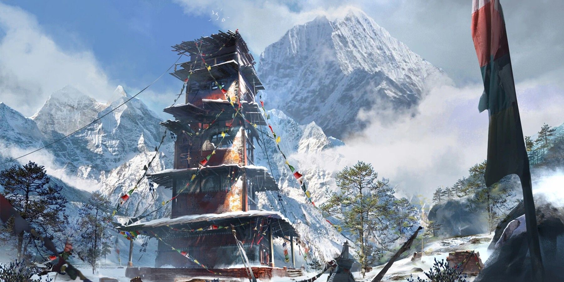 Bell Tower in Far Cry 4 key art