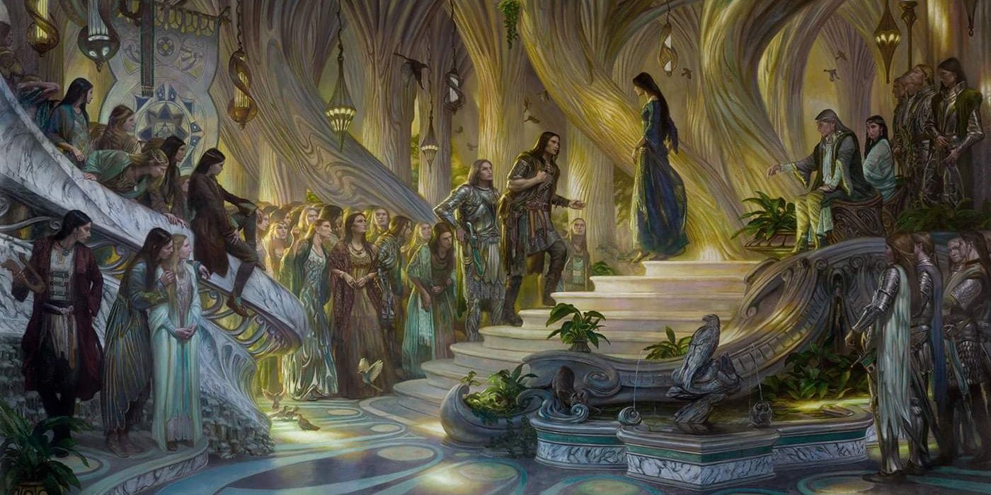 Beren in Doriath, illustration by Donato Giancola Lord of the Rings