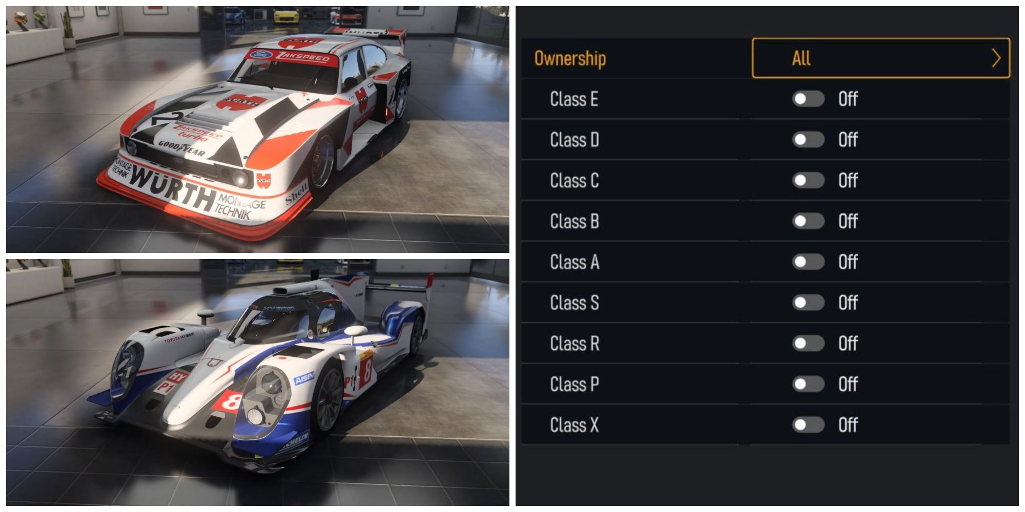 Every car in Forza Motorsport you can race in