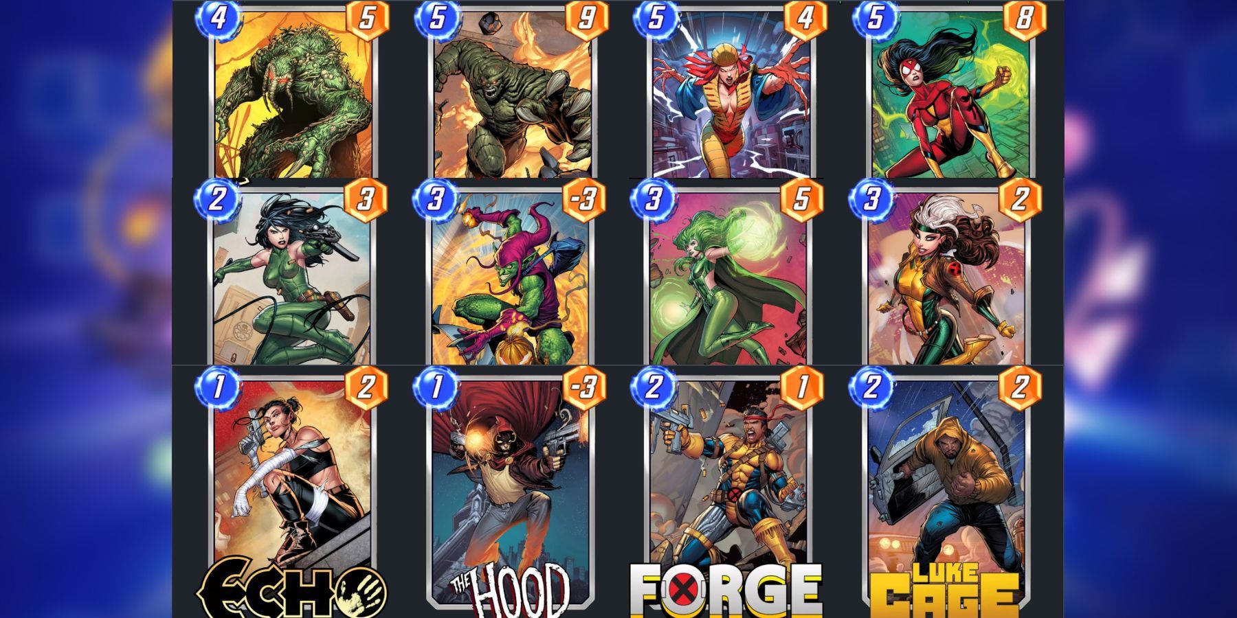 image showing the best deck for man-thing in marvel snap.