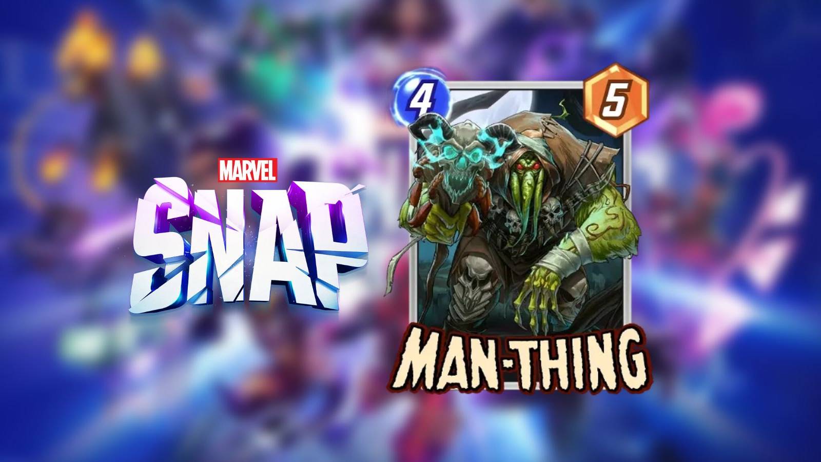 image showing a man-thing variant in marvel snap.
