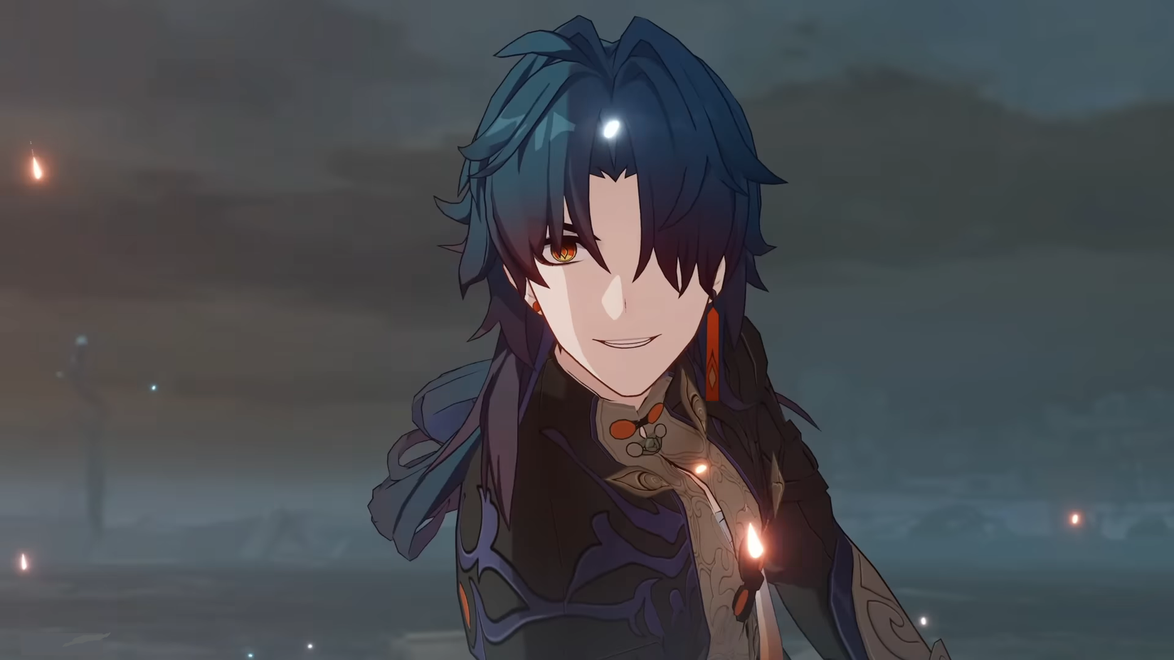 Blade during a cutscene in Honkai: Star Rail