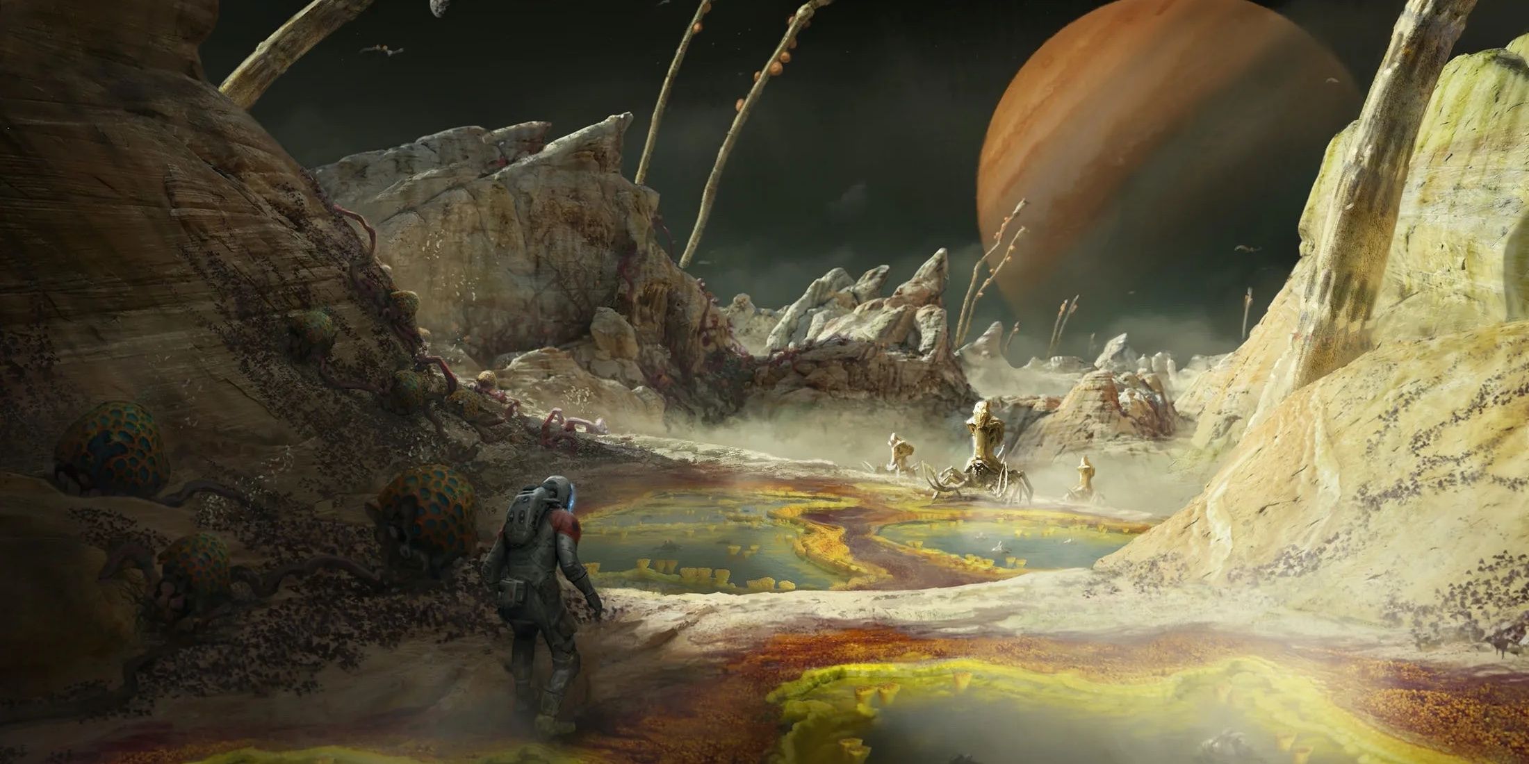 planet with hostile existence and planet in sky