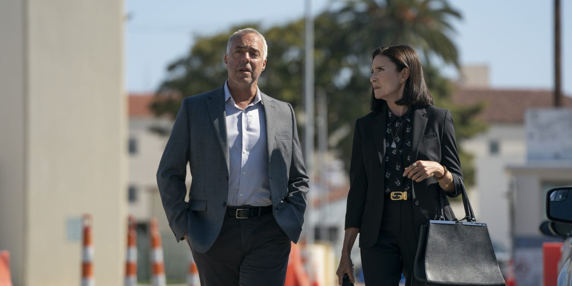 Harry bosch and honey chandler dressed smartly