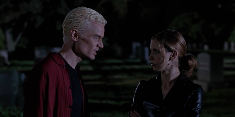 Buffy and Spike in the Buffy the Vampire Slayer musical episode "Once More With Feeling".