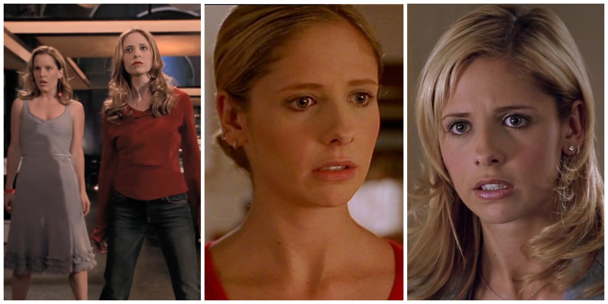 Split image showing the Buffy the Vampire Slayer episodes 