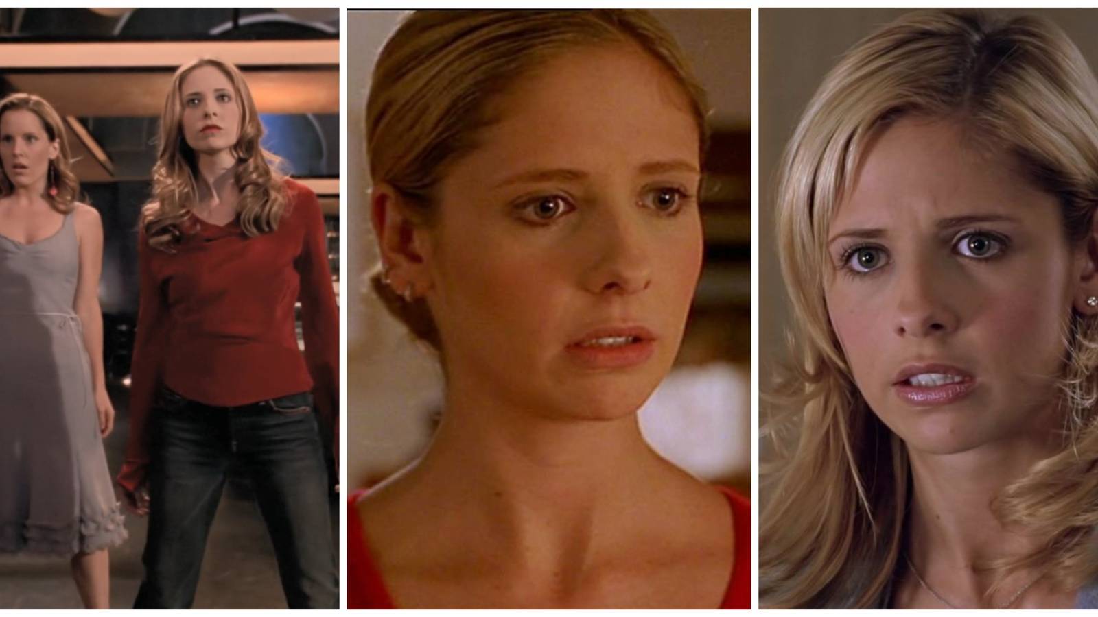 Split image showing the Buffy the Vampire Slayer episodes 