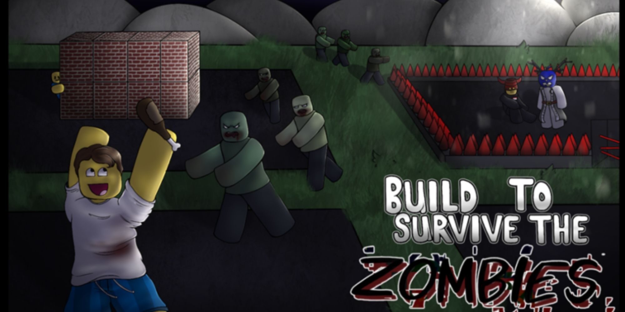 builder and zombies in Build to Survive the Zombies!