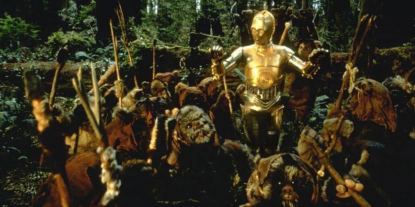 C3PO With The Ewoks