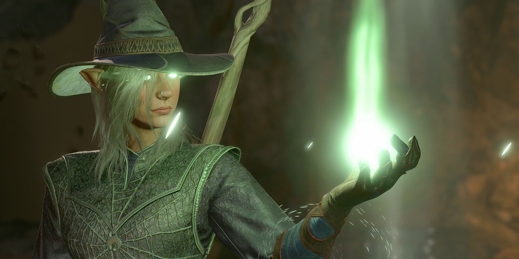 Baldur's Gate 3: the character is casting a spell