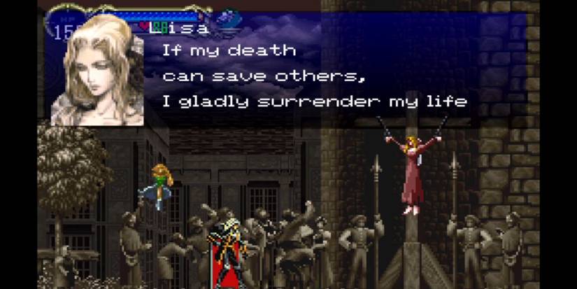 Lisa speaking with Alucard