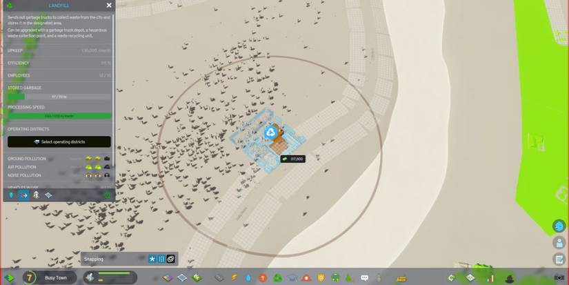 cities skylines 2 landfill placement