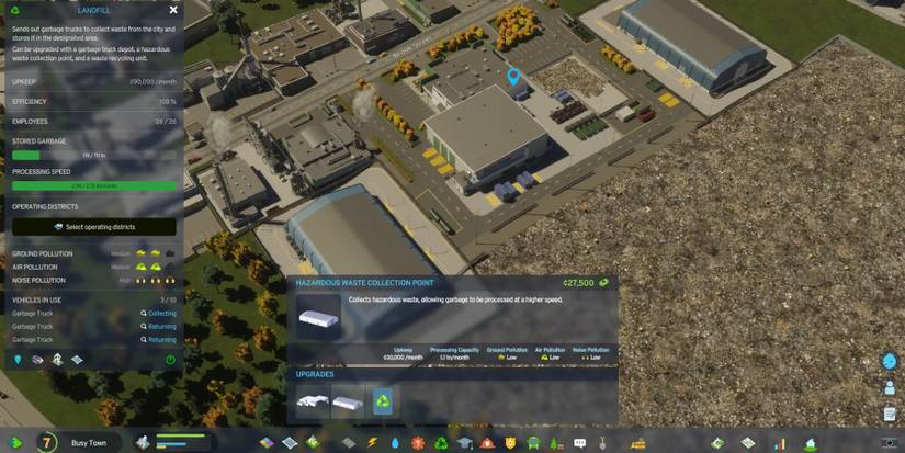 cities skylines 2 landfill processing