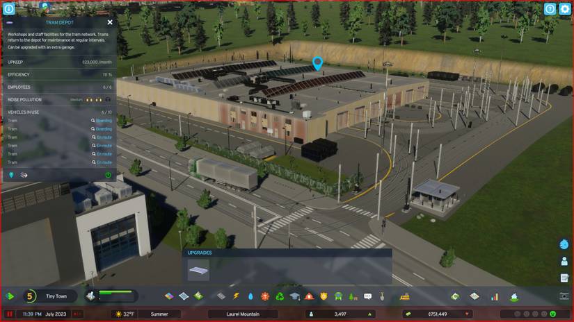 Cities Skylines 2 Tram Depot