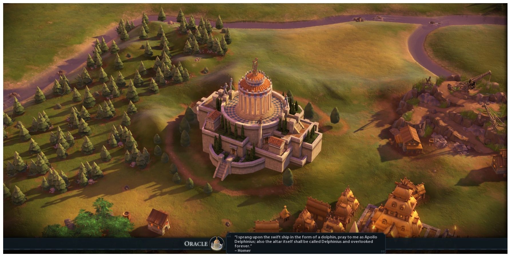The completed Oracle in Civilization 6