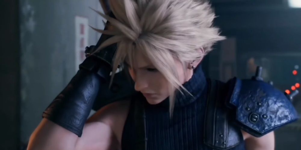 Cloud experiencing a headache in the opening act in the Final Fantasy 7 Remake