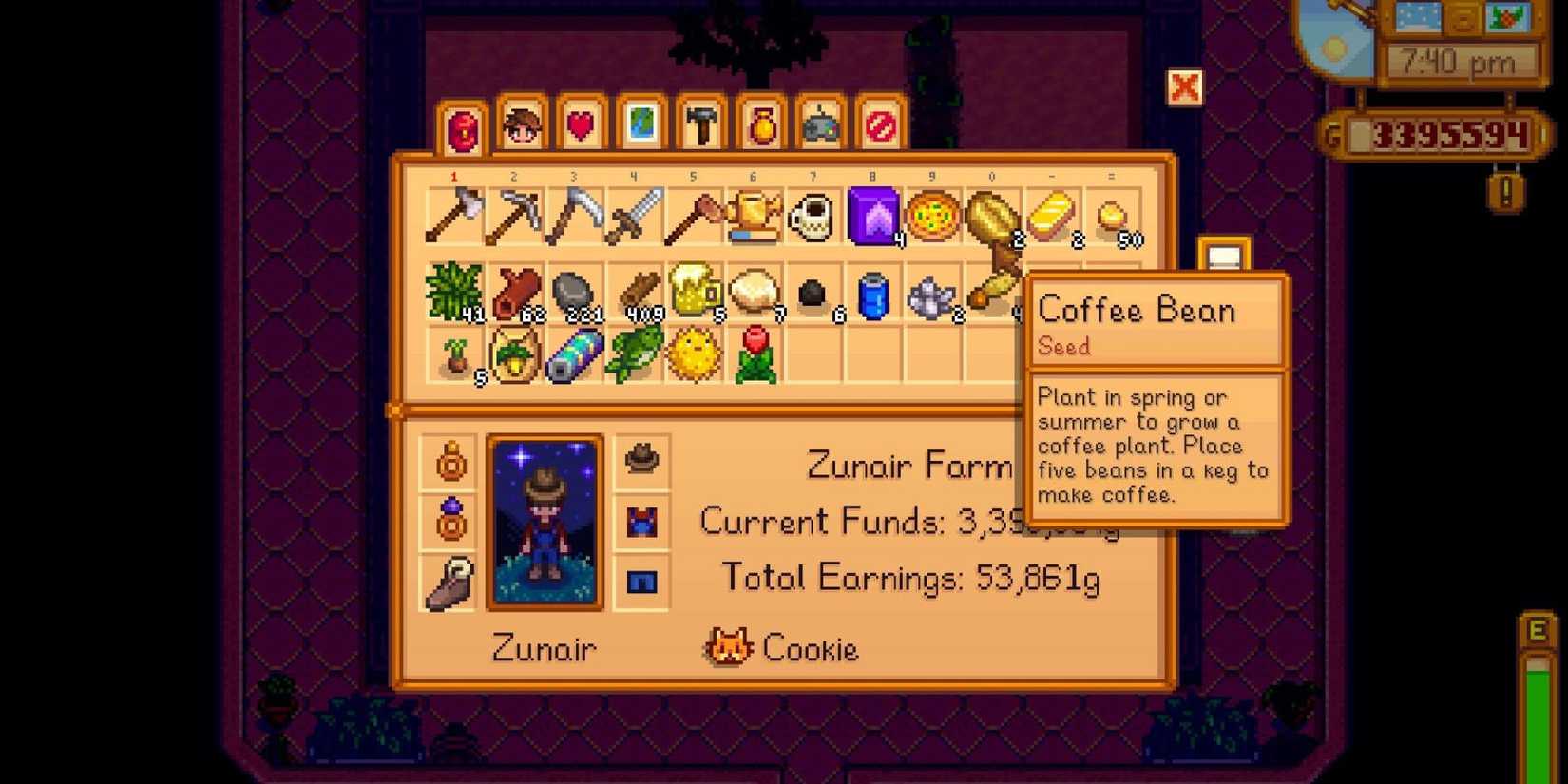 coffee beans stardew valley