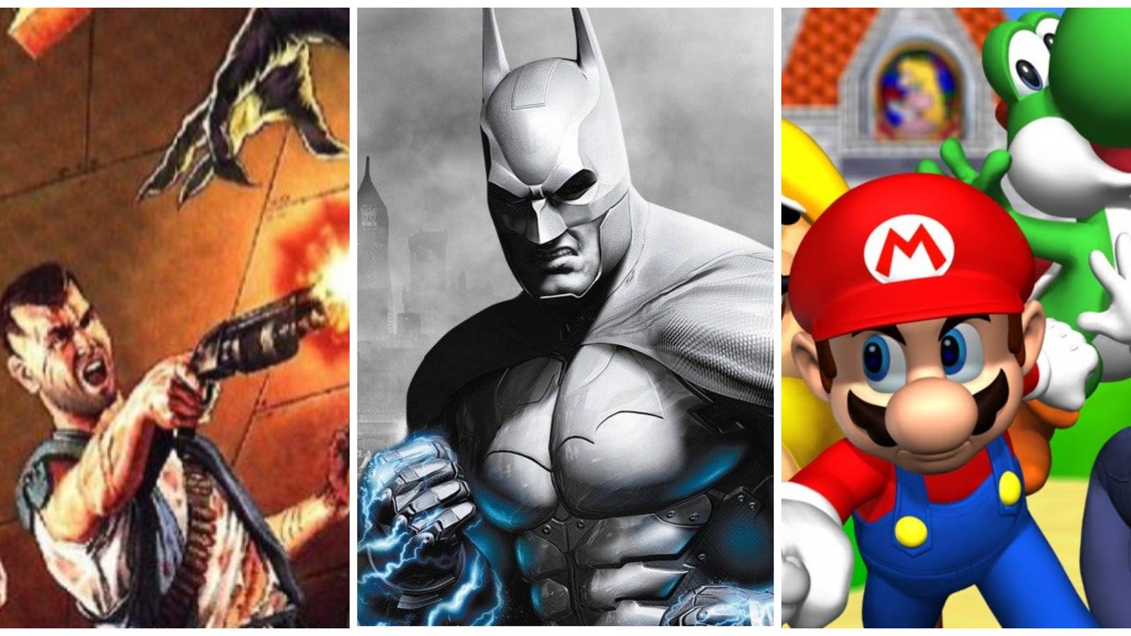 doom ps1, batman arkham city armored edition, super mario 64 ds