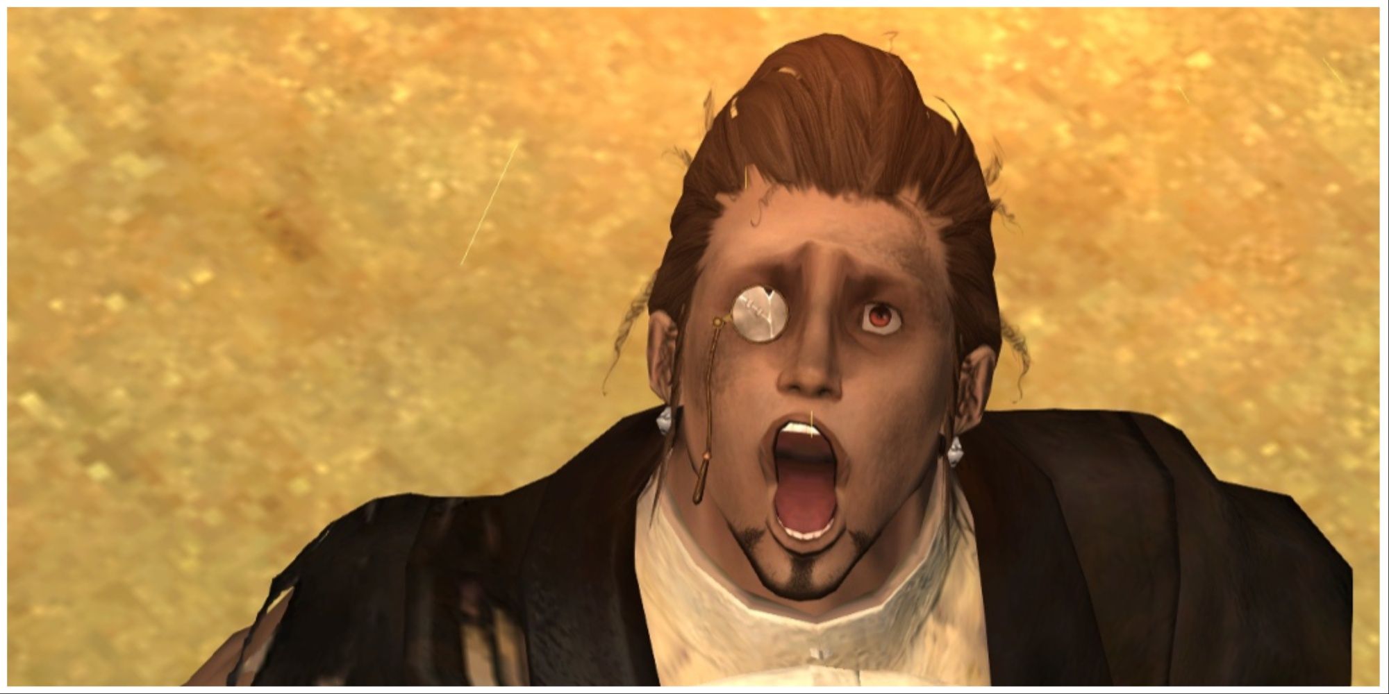 Hildibrand looking shocked in Final Fantasy 14