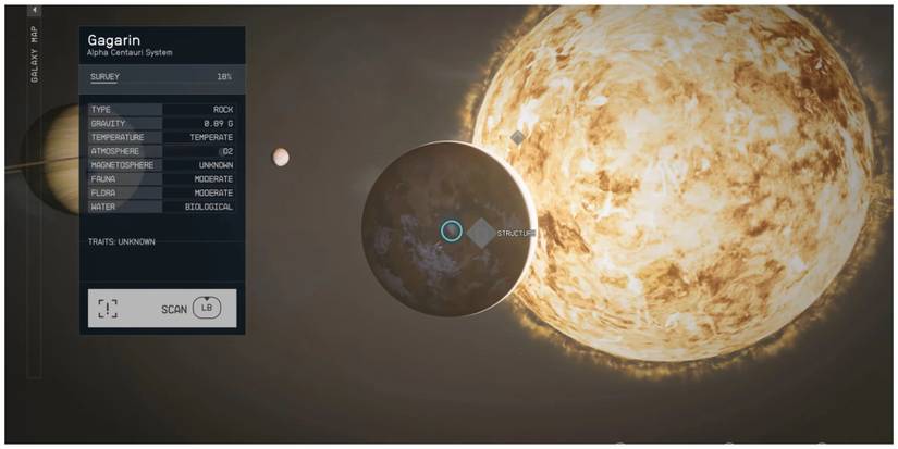 Gagarin planet in Starfield