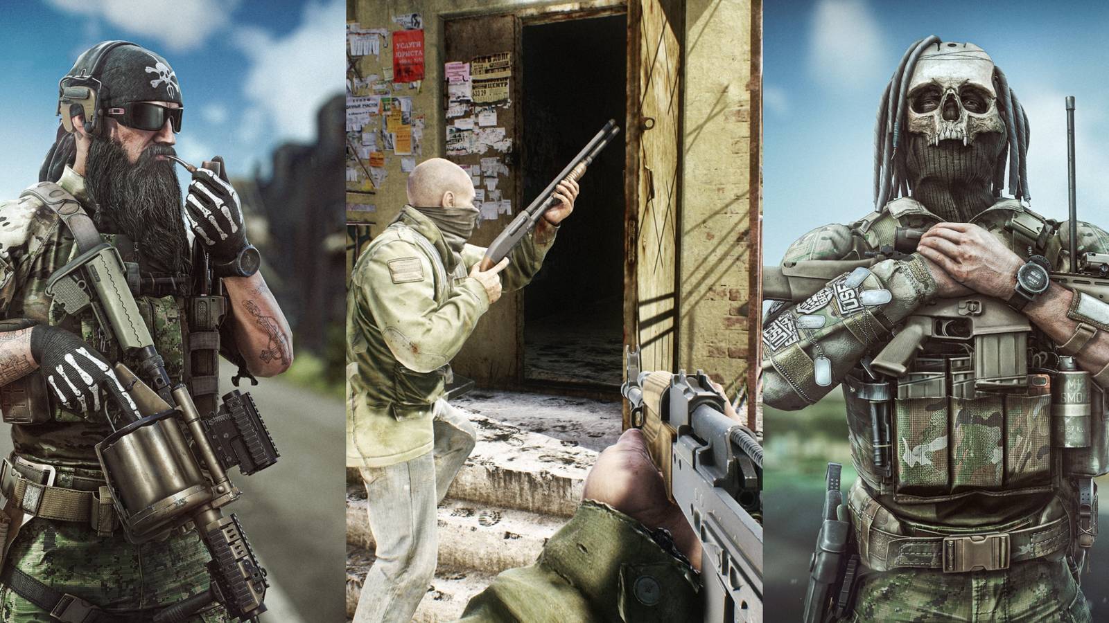 Three Characters From Escape From Tarkov