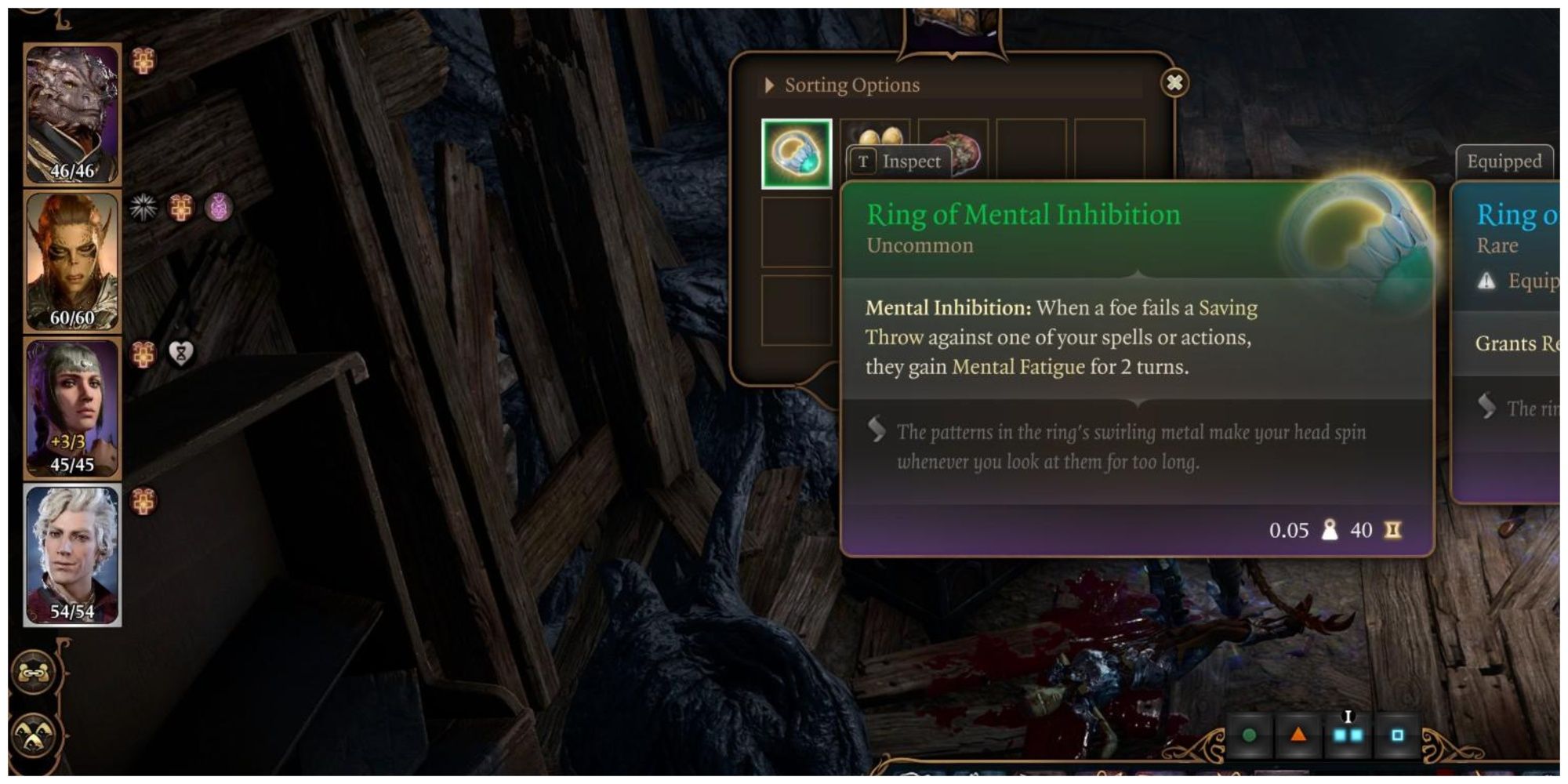 Baldur's Gate 3 Ring of Mental Inhibition