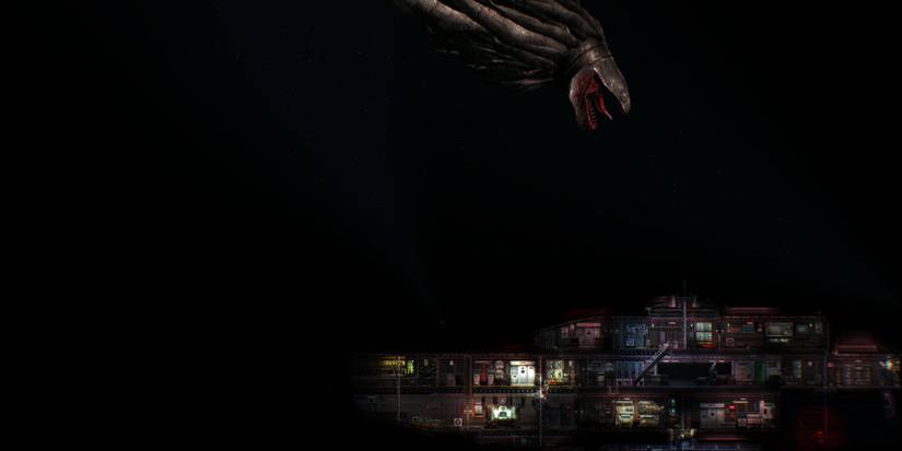 Charybdis attacking submarine in the abyss