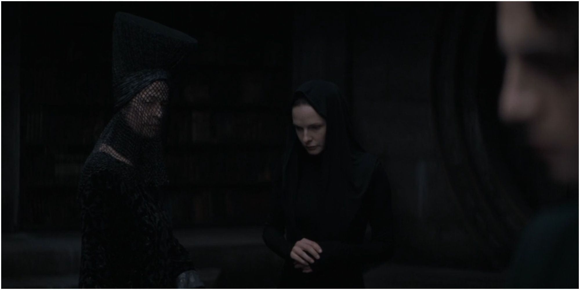 The Reverend Mother Jessica and Paul Atreides in Dune.