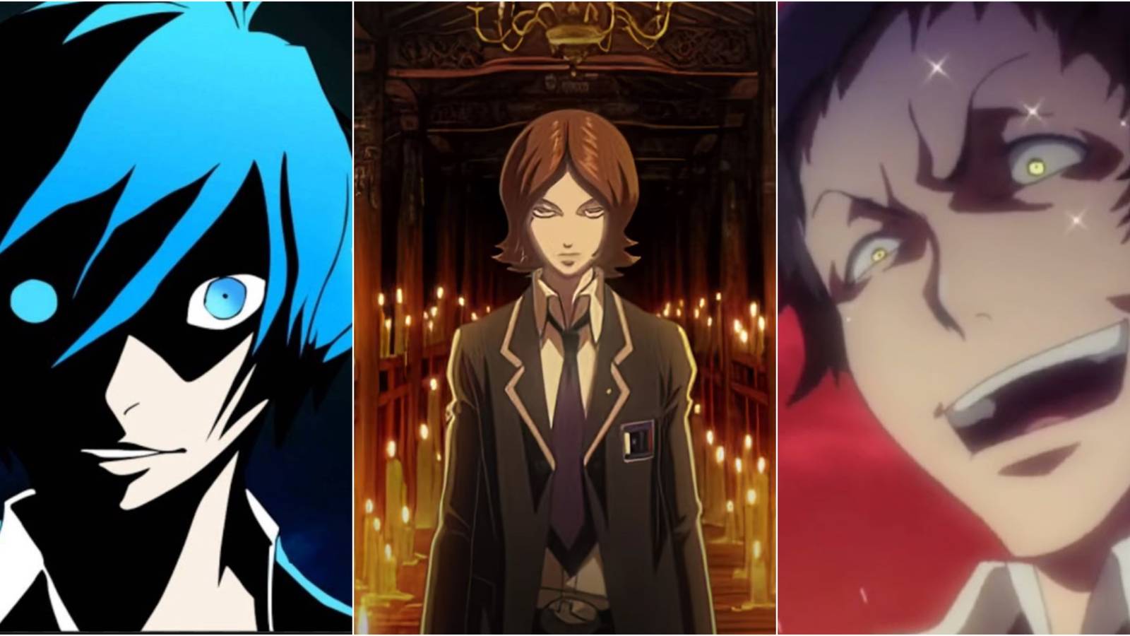 Main Protagonisst From persona 2 And 3 And Adachi 